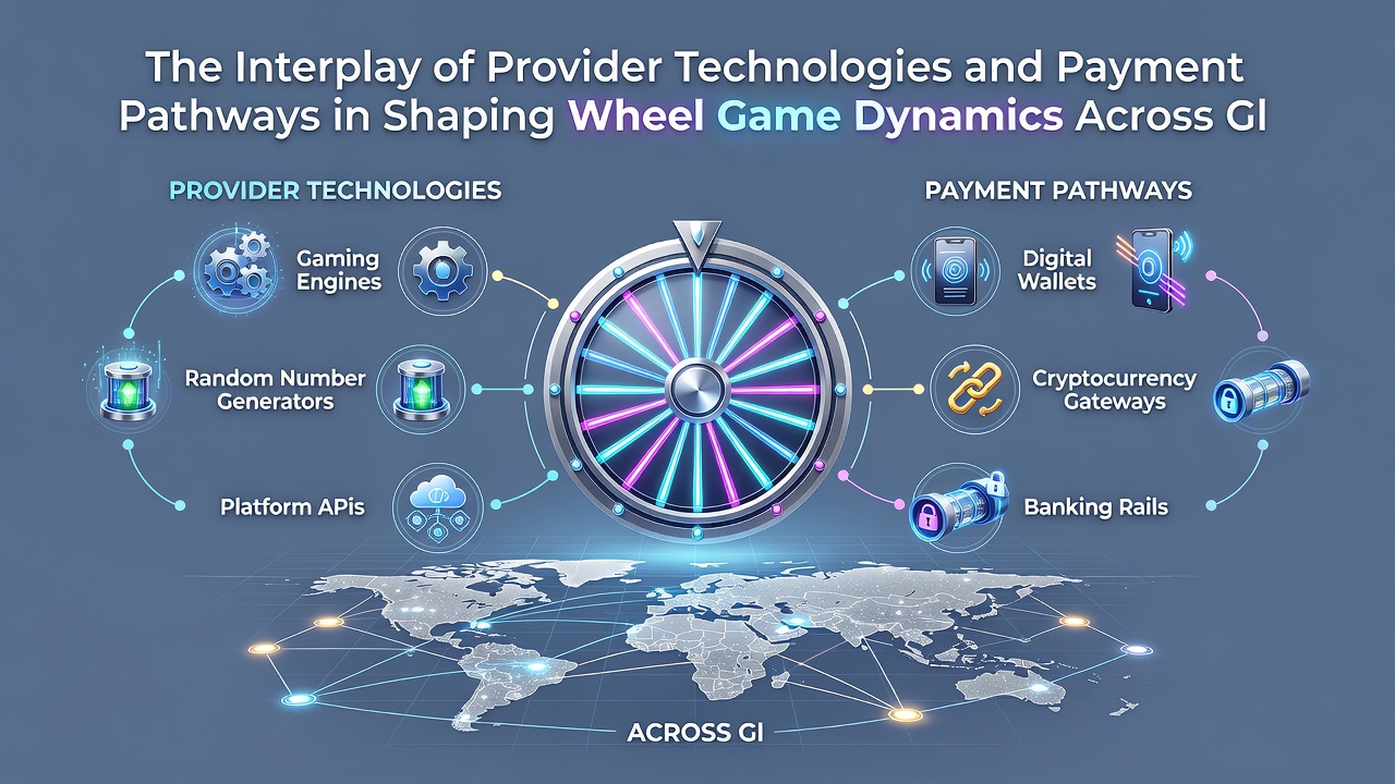 Global payment pathway flowcharts integrated with wheel game provider backend systems